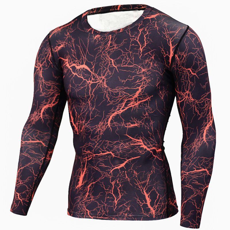 T-shirt da uomo a maniche lunghe da fitness a collo alto da uomo, da corsa, sportiva, a maniche lunghe, con cappuccio, elastica, ad asciugatura rapida, autunno e inverno_voghion.com