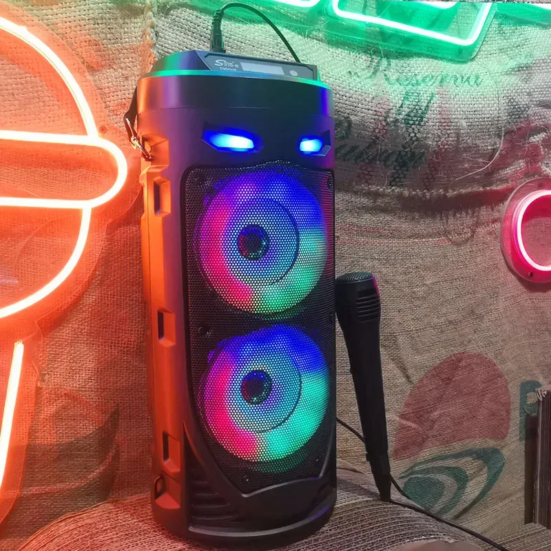 30W Wireless Column Big Power Stereo Portable Bluetooth Speaker Subwoofer Bass Party Speakers With Microphone Family_voghion.com