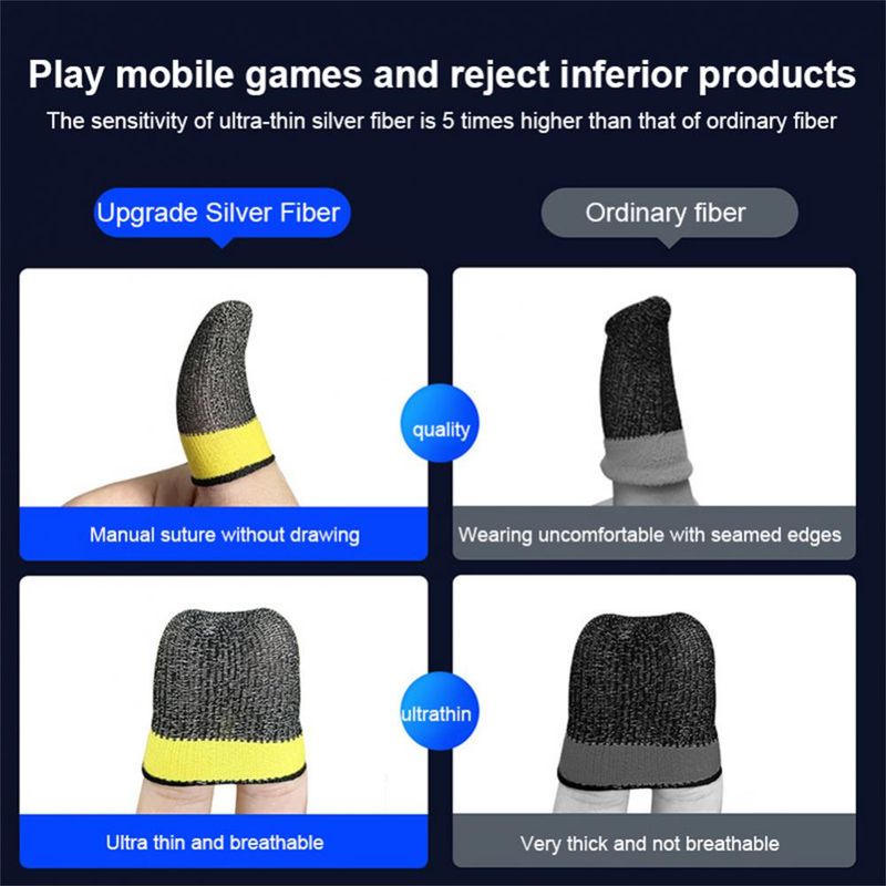 Thumb Sleeve Touch Screen Finger Cover Flexible Cotton Material Sensitive And Comfortable Finger Tip Game Gloves_voghion.com
