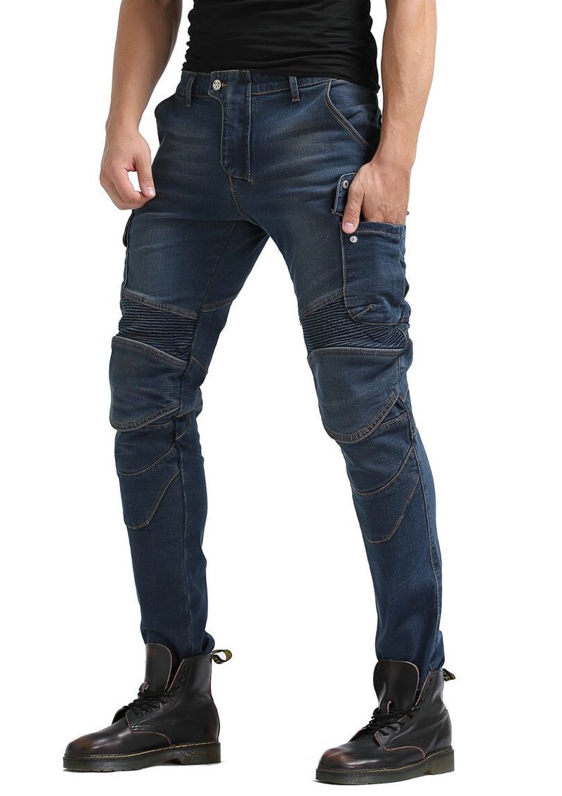 Motorradjeans für Herren und Damen – Kevlar-verstärkter Stretch-Denim, Ganzjahresschutz für Biker_voghion.com