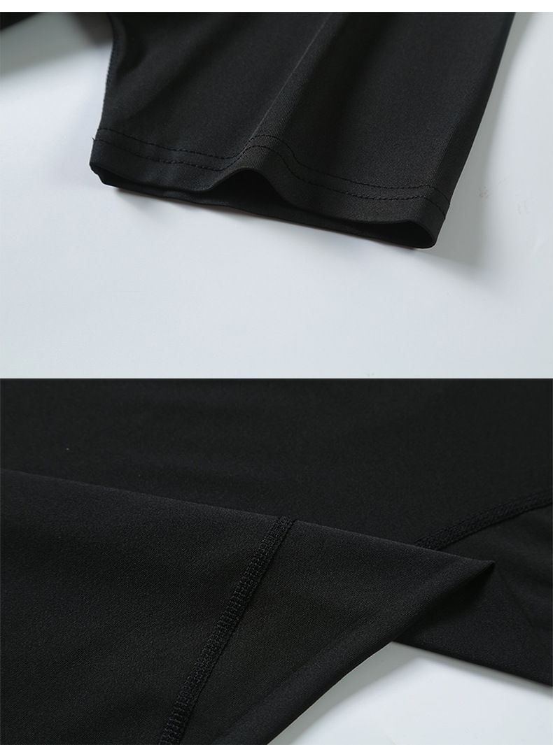 Men's Clothing Sports Elite Short Sleeved Quick Drying Clothes For Men Running Basketball Training Bottoming Shirt Elastic And Breathable Tights_voghion.com