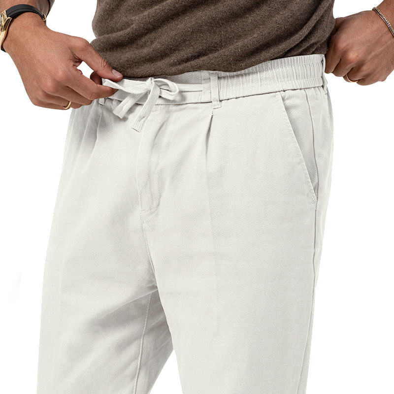 2023 Plus Size Men Trendy Business Casual Long Spring Autumn New Straight Solid Color Dress Pants Men's Clothing_voghion.com