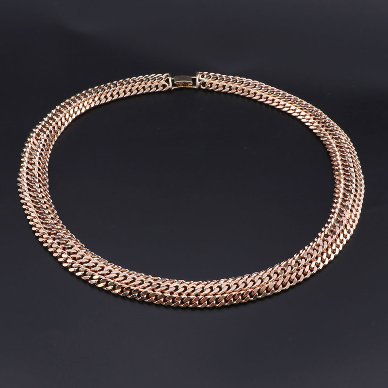 Set de bijuterii de petrecere de culoare aurie africană pentru femei, costum de sârmă cu farmecul colierului, brățării, cercei, bijuterii de mireasă nigeriene_voghion.com