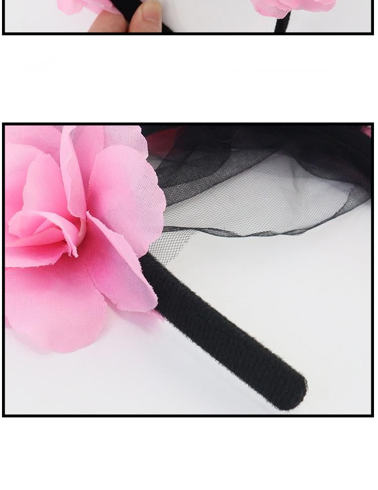 Nova faixa de cabeça de malha de caveira de terror para Halloween, máscara de rosa, luz, design de nicho de luxo_voghion.com