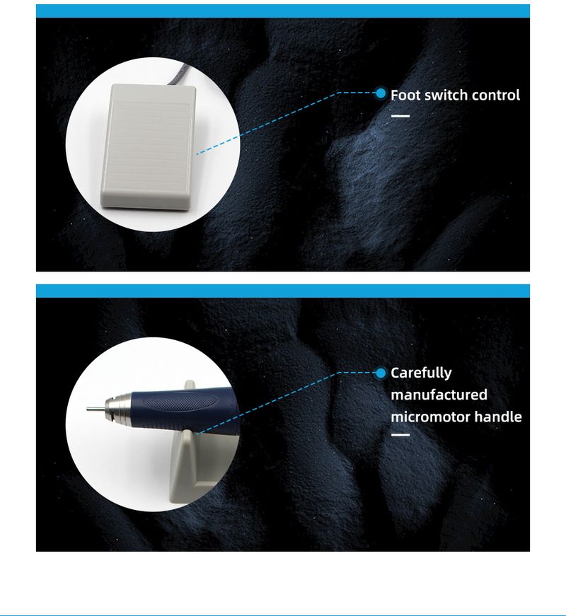 Micromotore per lucidatura dentale da laboratorio senza spazzole da 70000 giri/min._voghion.com