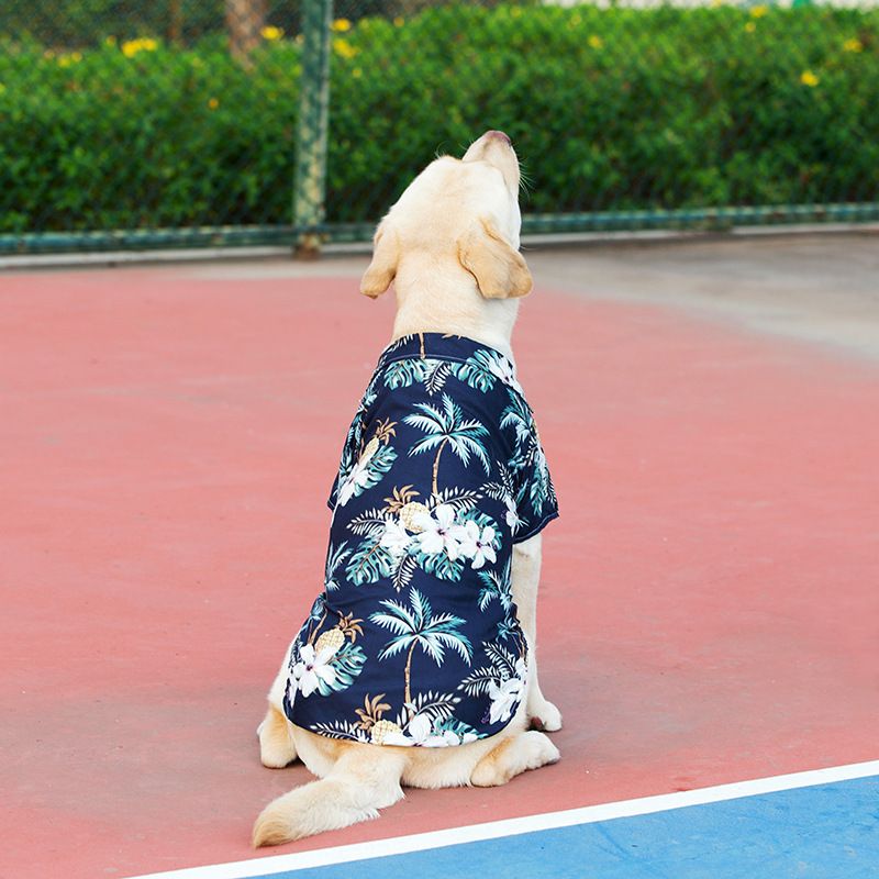 Kleidung für Teddy, Bichon, Zwergspitz, Französische Bulldogge, Katzen, Hunde, Sommer-Hawaiihemd für große Hunde_voghion.com