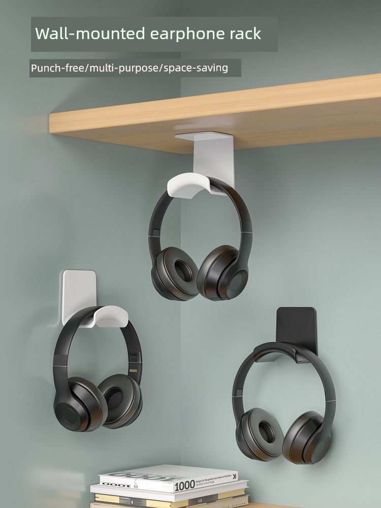 Bluetooth Computer Hook Dormitory Wire-Wrap Board Headphone Bracket_voghion.com