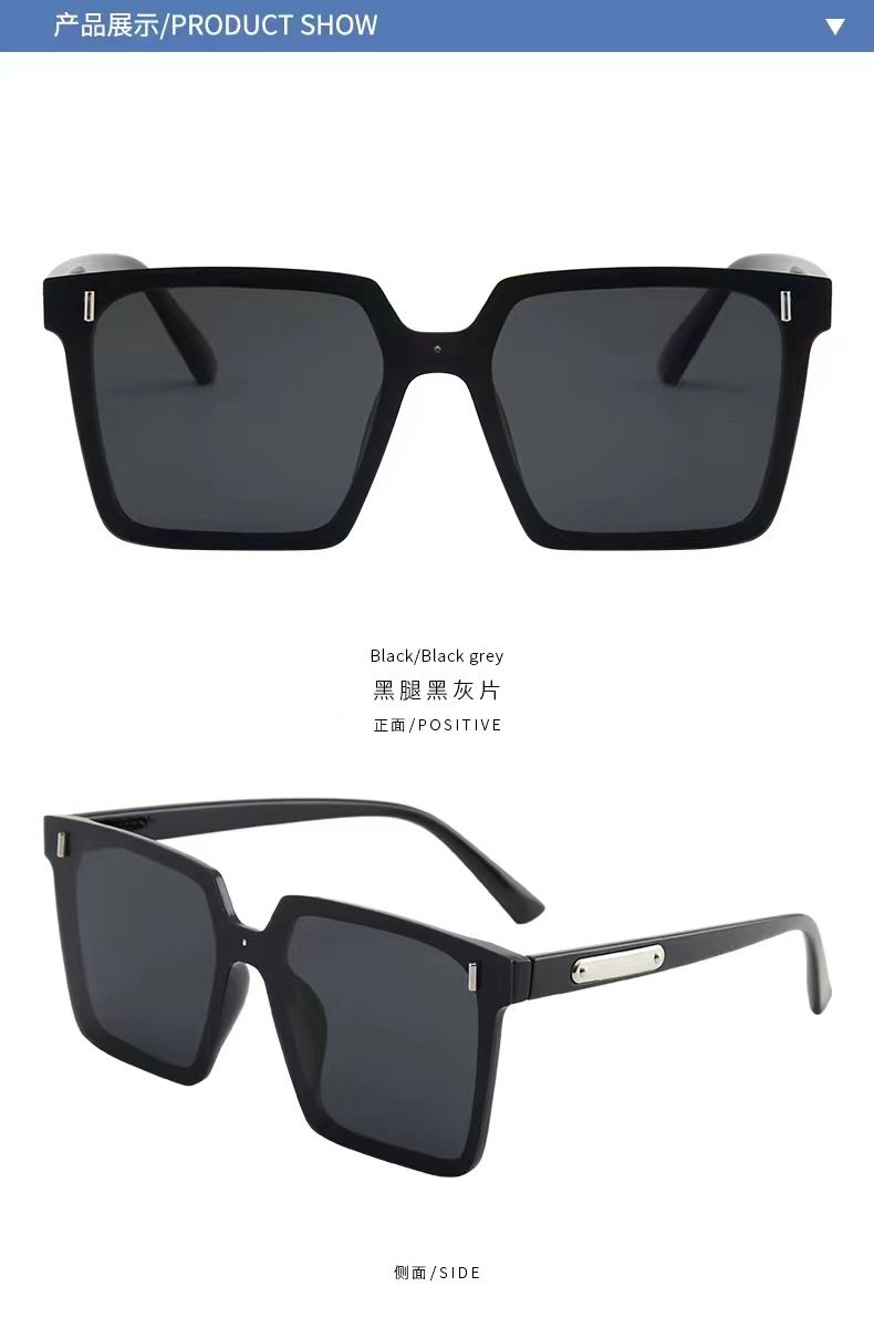 New high-definition fashionable frameless polarized for men and women, personalized square high-end sunscreen sunglasses_voghion.com