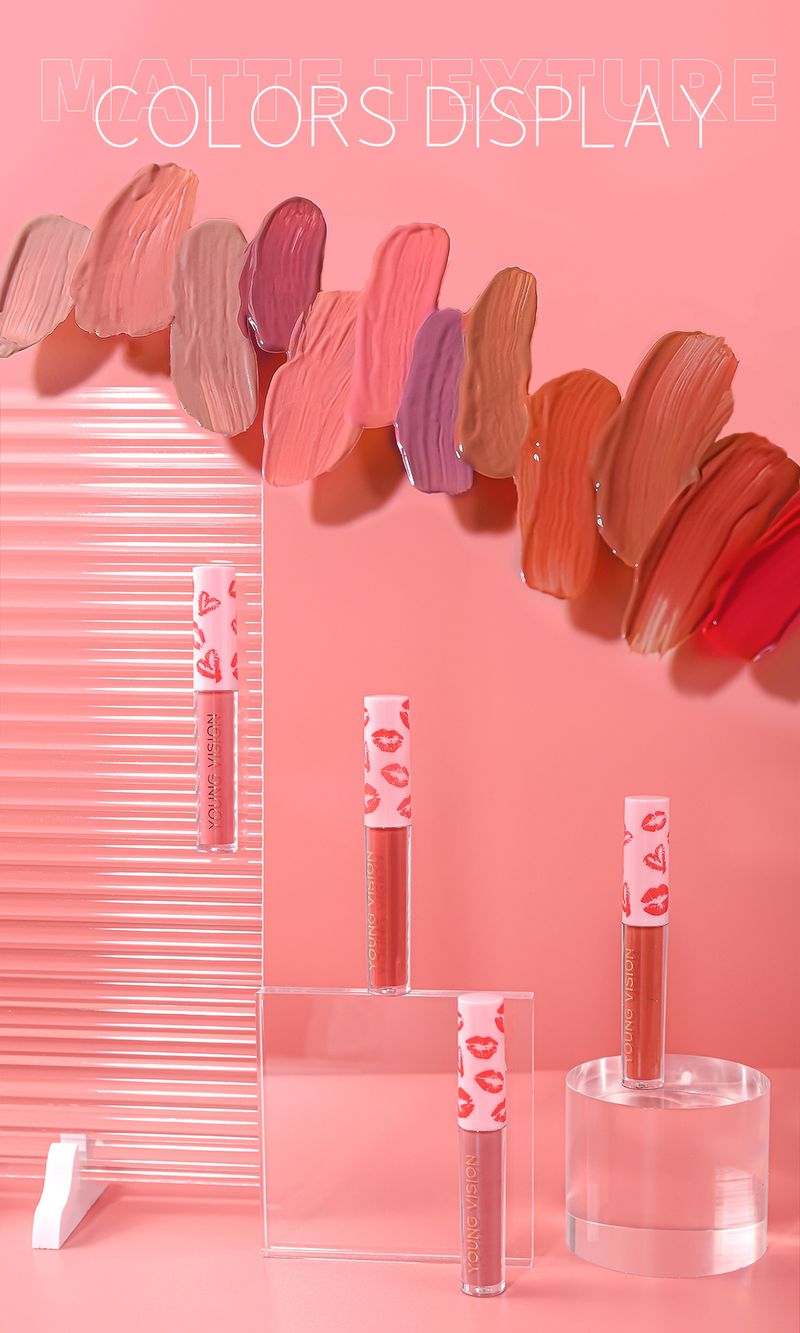 12 Colors Single Matte Velvet Lip Gloss Liquid Lipstick Long-lasting_voghion.com