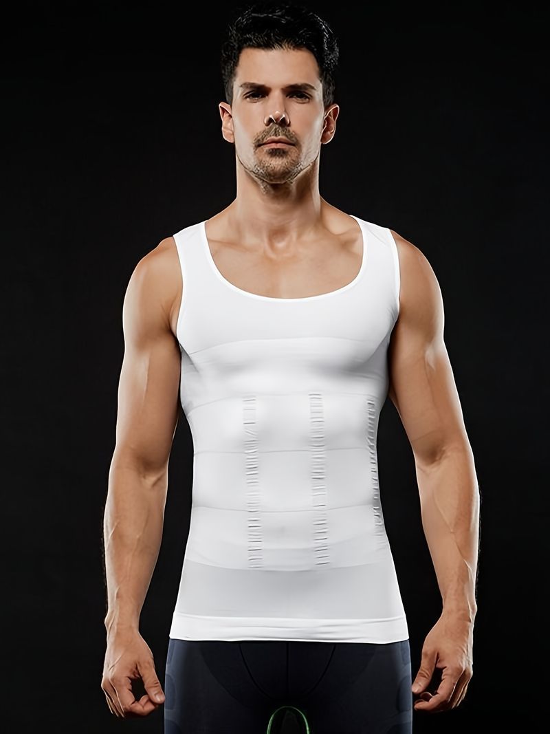 2025 Herren-Kompression-Body-Shaper-Tanktop, Schlankheit Weste_voghion.com