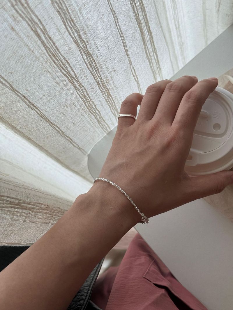 Bracciale S Pure Broken Sier per donna in Corea, semplice e versatile, stile Instagram, design di nicchia, sensazione di alta qualità,_voghion.com