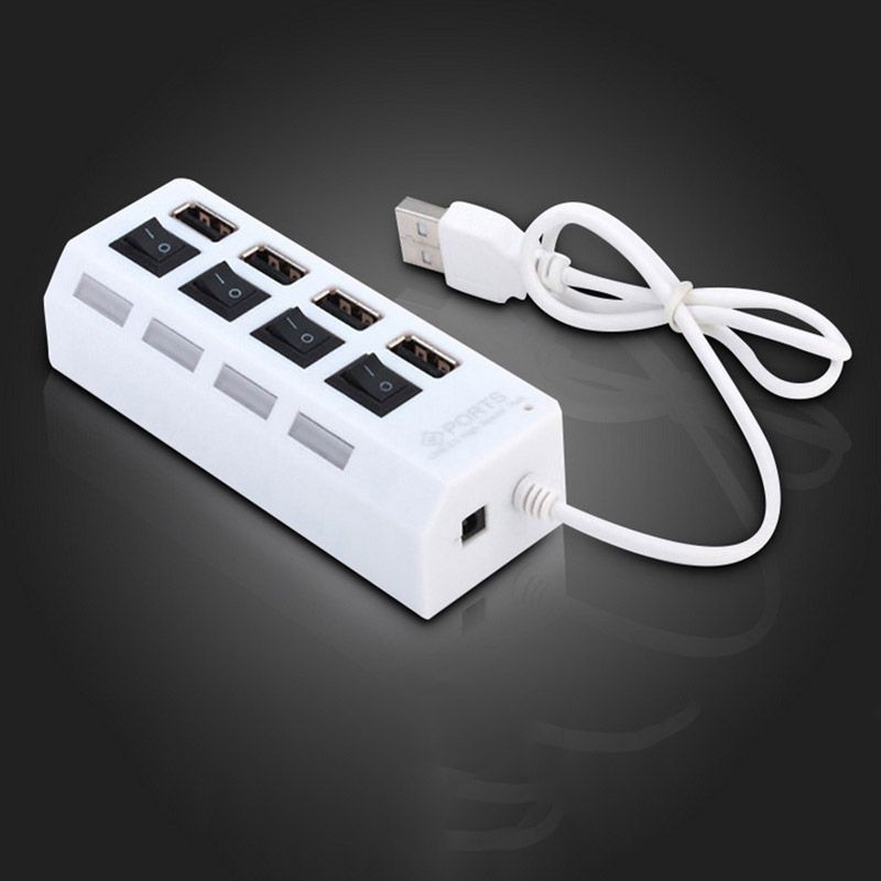 High Speed 4/7 Ports Hub 2.0 Adapter Expander Multi USB Splitter Mehrere Extender Mit LED Lampe Schalter Für PC Laptop_voghion.com