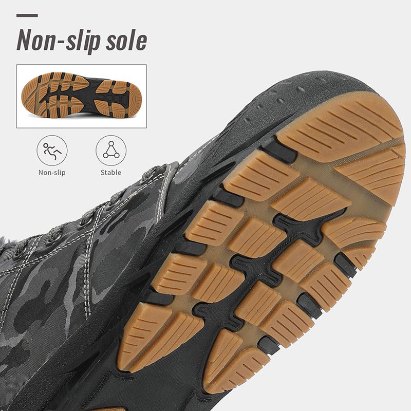 Men's Snow Boots Fur ed Ankle Booties Outdoor Anti-slip Waterproof Boot Unisex Comfortable Warm Sneakers 2024_voghion.com