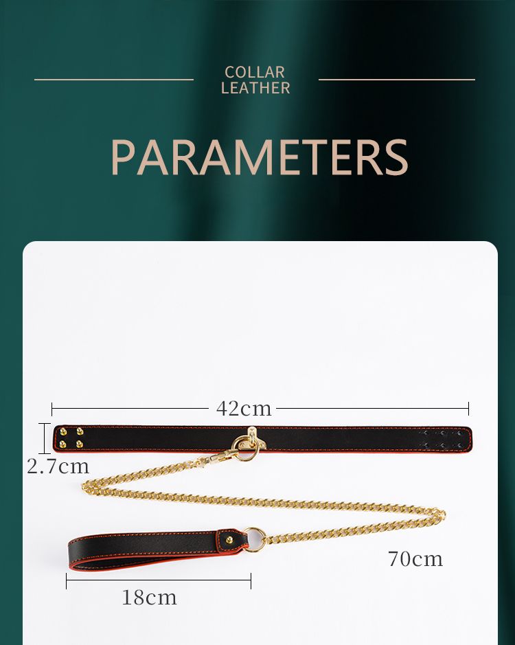 Custom Adult Sex Product Leather Female Couple Game Neck Collar Bondage For Slave Collar Sex Kit Sex Neck Ring With Traction_voghion.com