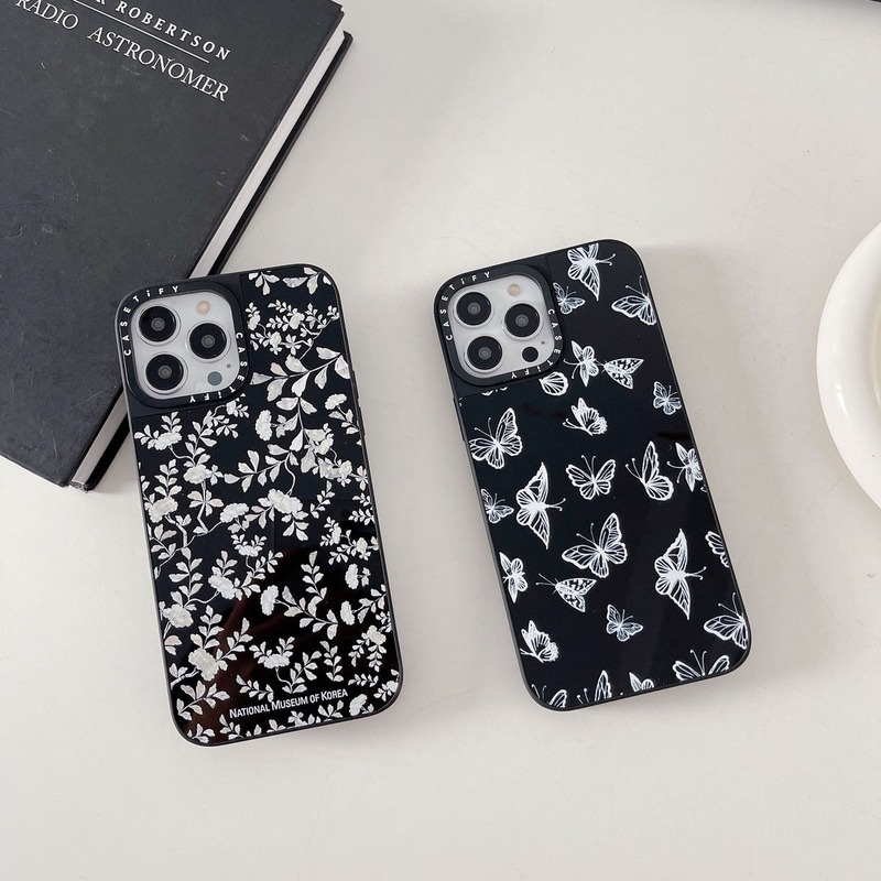 CASETiFY Pearl Small Fragmented Butterfly 15promax Wen Jiaying Same Magnetic Absorbing Mirror Phone Case Apple 14_voghion.com