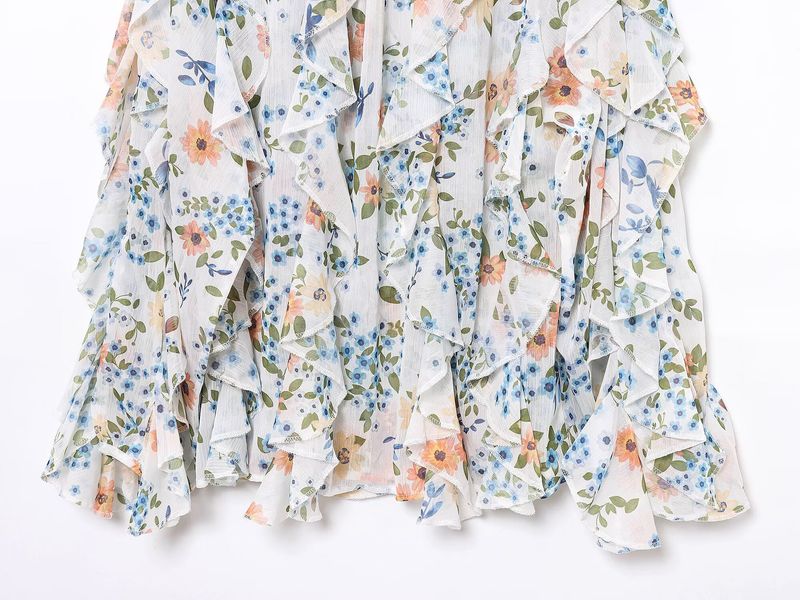 Camicia a tinta unita con decorazioni a strati, stile primaverile, per donna_voghion.com