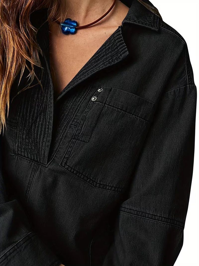 Damenbekleidung Langarmjacke V-Ausschnitt Modedesign Freizeitjacke_voghion.com