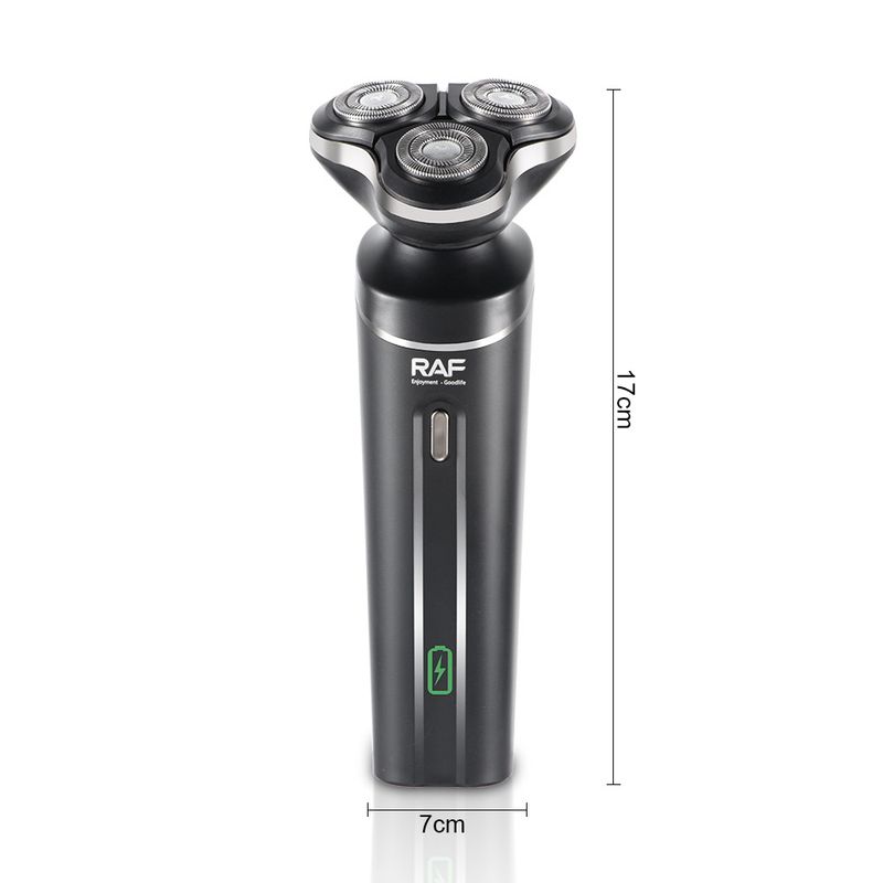 RAF Electric Shaver, Rechargeable Three Heads Independent Floating Digital Display Portable Men's Razor /_voghion.com