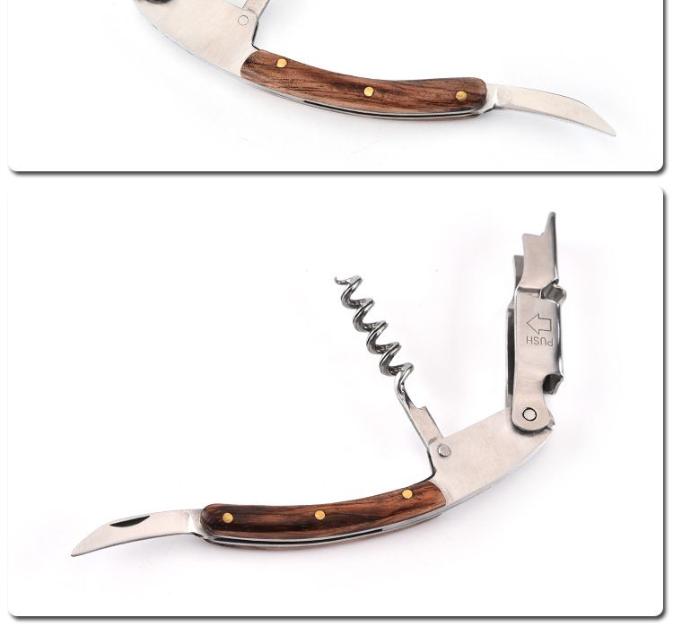 Multifunctional Creative Beer Stainless Steel Red Wine Bottle Opener Corkscrew_voghion.com