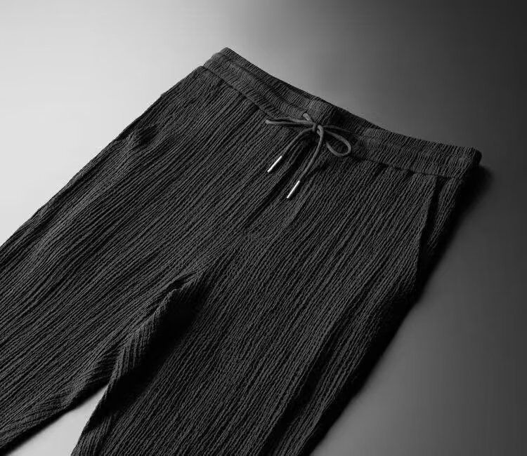 Men's Clothing 24 Summer Ultra-thin Half Sleeve Ice Silk Linen Suit Men's Cotton And Linen Two-piece Suit_voghion.com