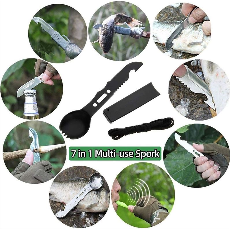 Attrezzatura di sopravvivenza nella natura selvaggia 13 set di strumenti multifunzionali per esterni forniture di primo soccorso per autodifesa avventurosa_voghion.com
