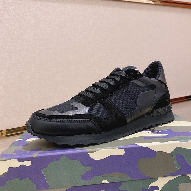 2024 Nowe buty sportowe V-Home Camouflage dla mężczyzn z nitowanym grubym dnem, modne sznurowane na co dzień, bloki kolorów_voghion.com