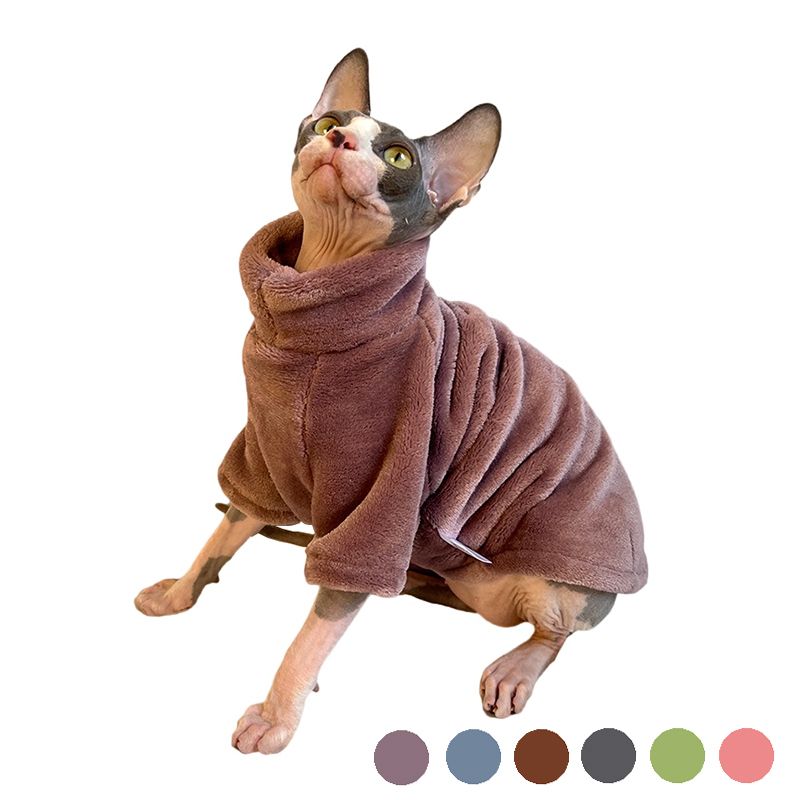 Koraal fluwelen vest voor katten Gatitos van PawParty Store_voghion.com