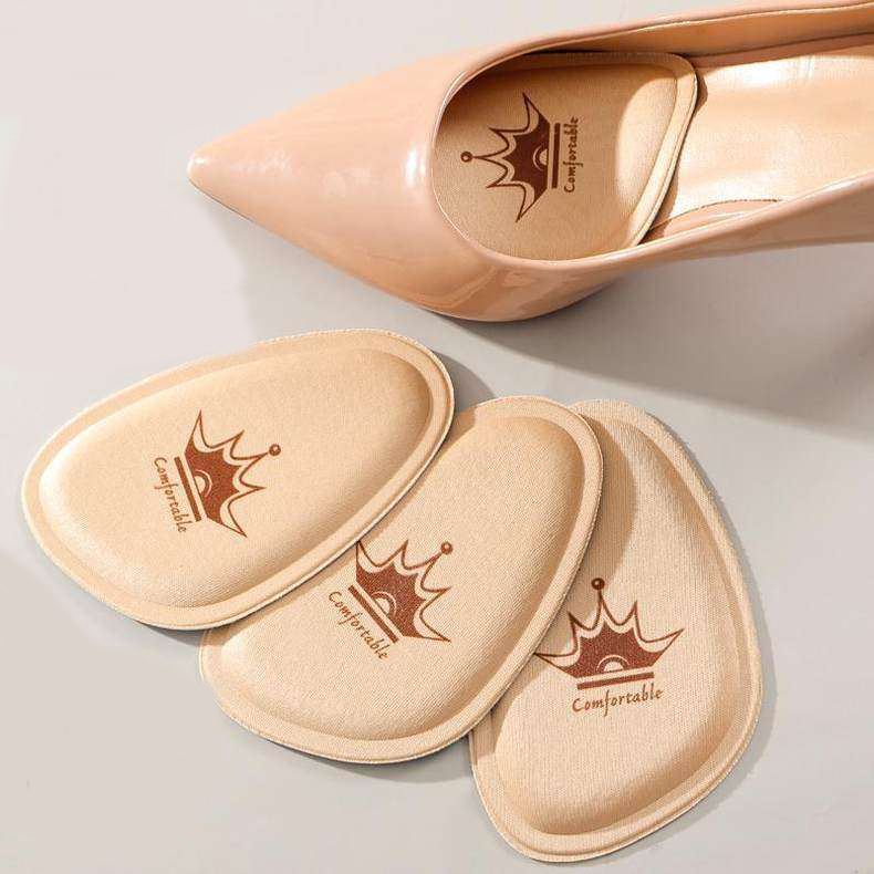 Plantillas antideslizantes de tacón alto para mujer, plantillas para aliviar el dolor, cojín frontal, almohadillas para zapatos, plantilla para el cuidado de los pies, 1/2 pares_voghion.com