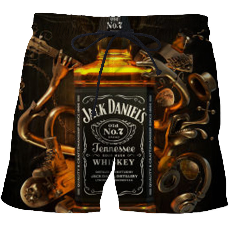 Summer beach pants Men's Quick Dry Surf Pants Casual pants Couple shorts 3D beach pants Swimming shorts_voghion.com
