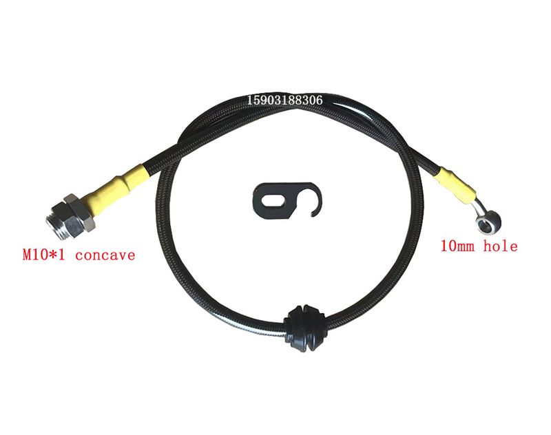 AN3 Motorrad Geflochtene Uelegschlauch Es mat Edelstahl gekräiztem 10MM Banjo Weiblech Bremsfitting_voghion.com