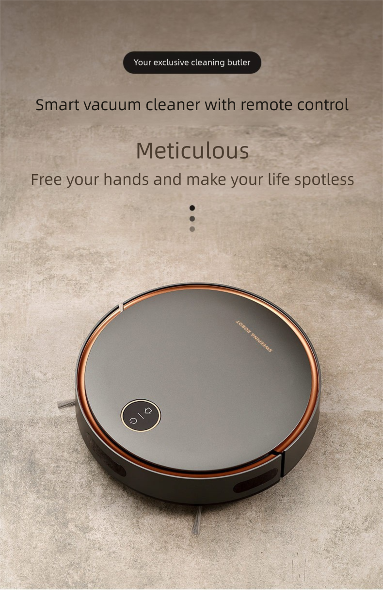 DB-302 Smart Robot Vacuum Cleaner Automatic Household Sweeping, Vacuuming, And Mopping 3-in-1 With Auto Recharge_voghion.com
