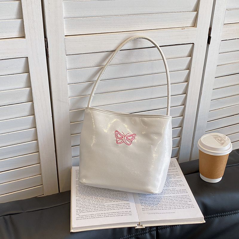 Borsa a tracolla singola semplice ed elegante, alla moda e di grande capacità, per donna, estate 2023, secchiello ascellare, casual, alla moda_voghion.com