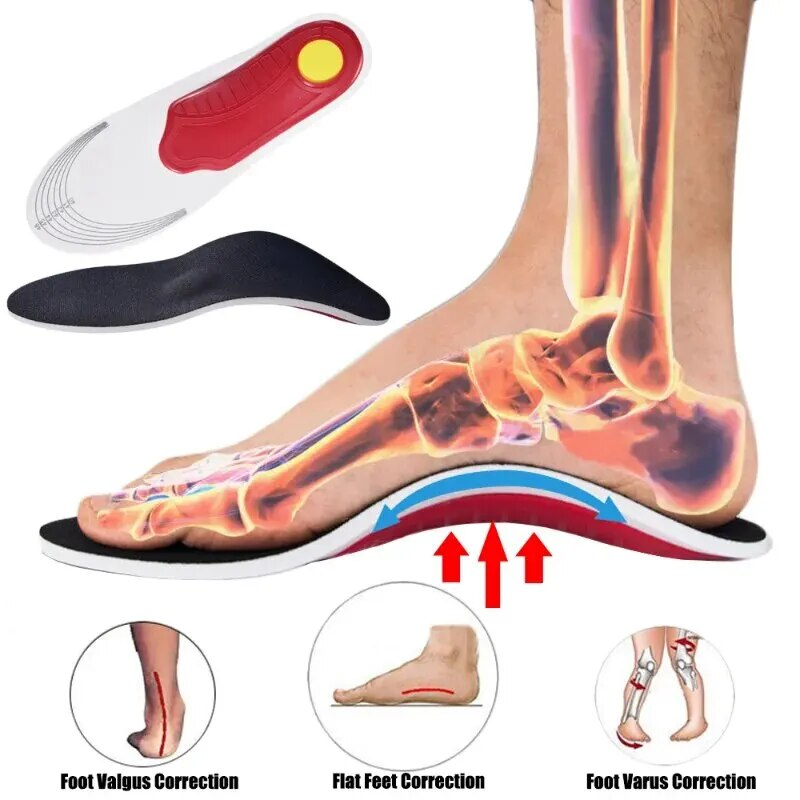 EVA Orthopedische Inlegzolen Schoenen Mannen Orthopedische Platte Voetboog voor Fasciitis Plantaris Inserts Voeten Massage Schoen Pad_voghion.com