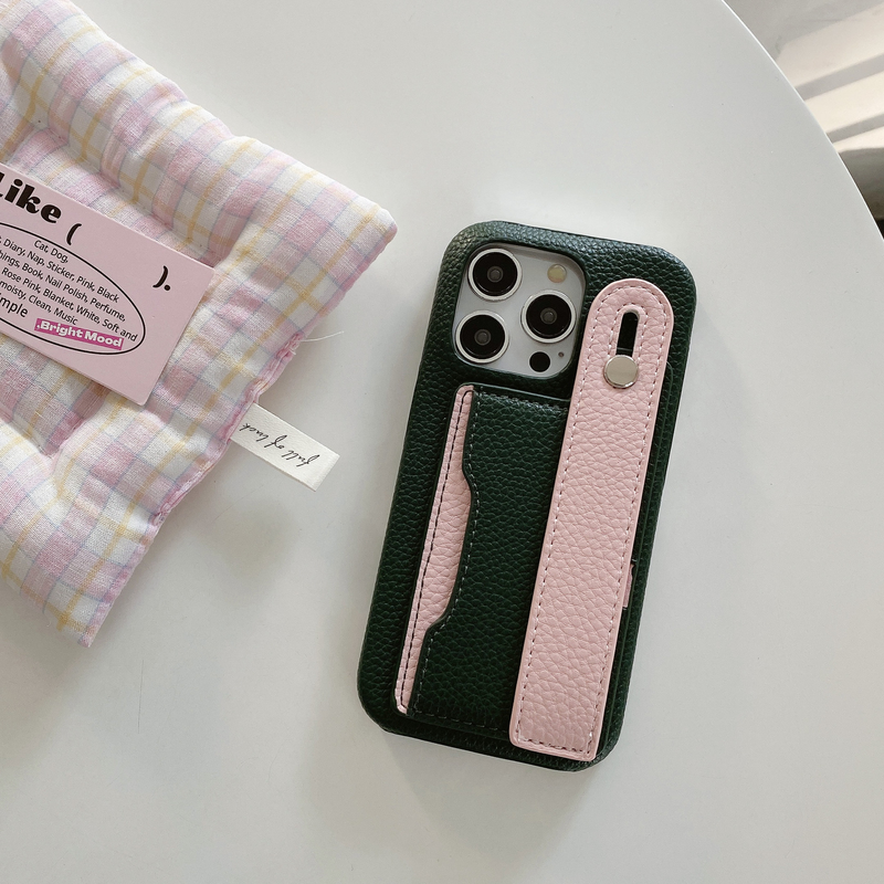 Mobile phone case pattern card wristband suitable for Apple 15 mobile phone case iPhone14pro max protective cover 13 foreign trade model_voghion.com