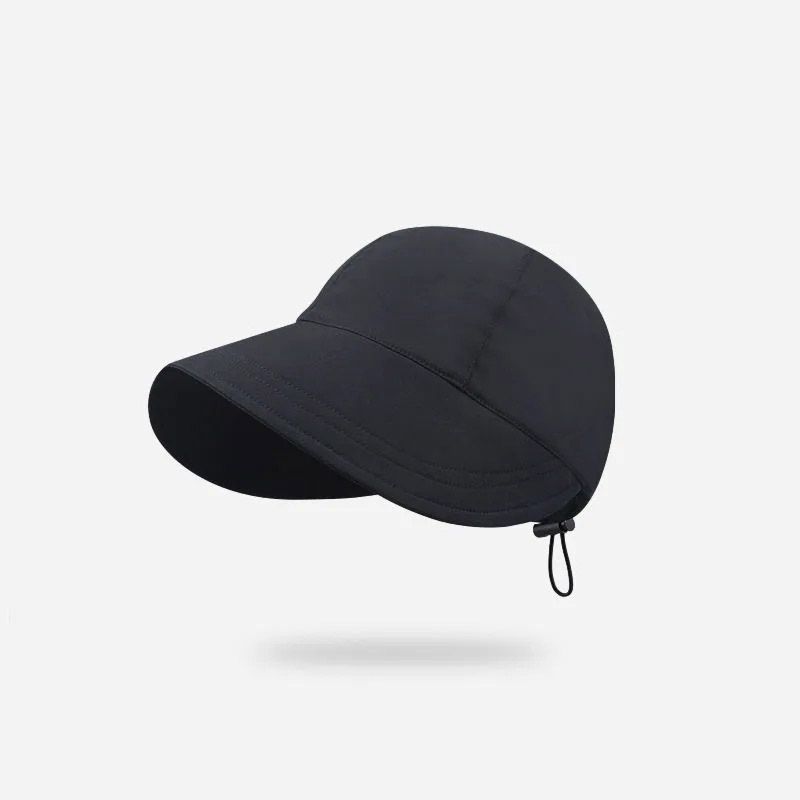Nuovi arrivi Cappellino estivo pieghevole a tesa larga con coulisse, regolabile, per uomo e donna, cappelli da spiaggia all'aperto, visiere ad asciugatura rapida_voghion.com