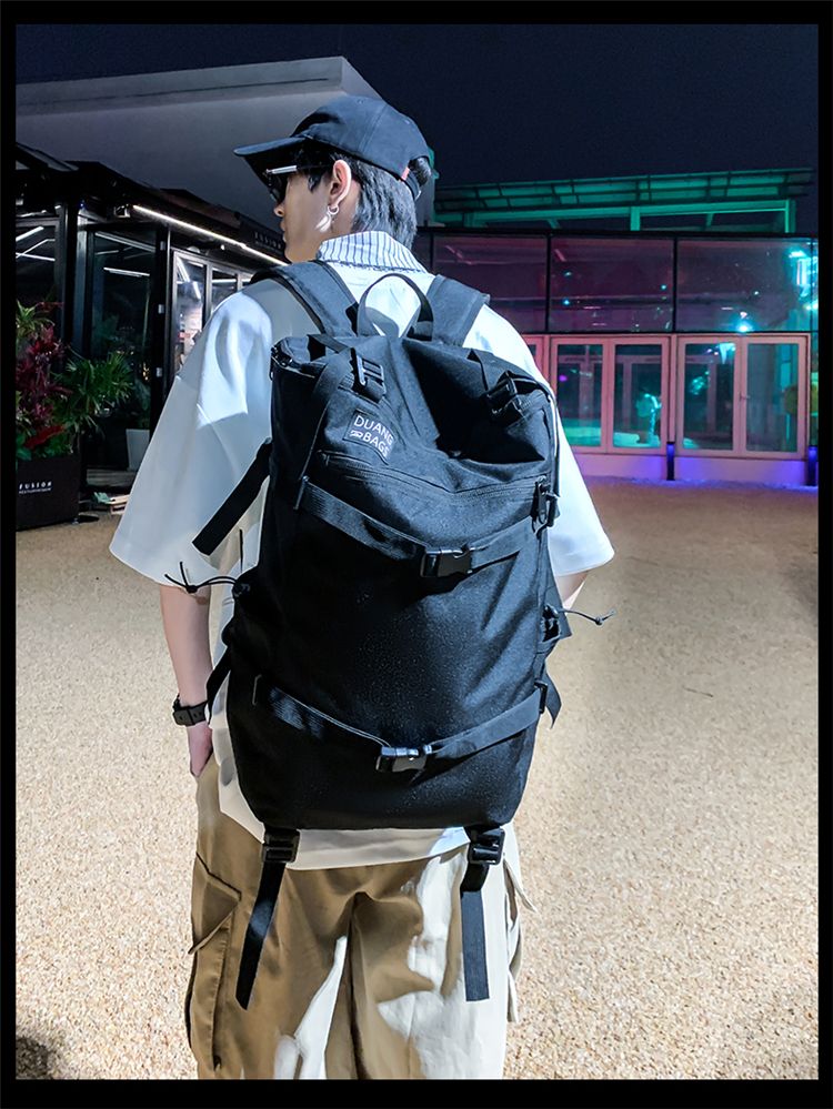 Buitensportrugzak Trendy Street Skateboard Werkkleding Stijl Grote capaciteit Reizen Woon-werkverkeer Veelzijdig Dubbel_voghion.com