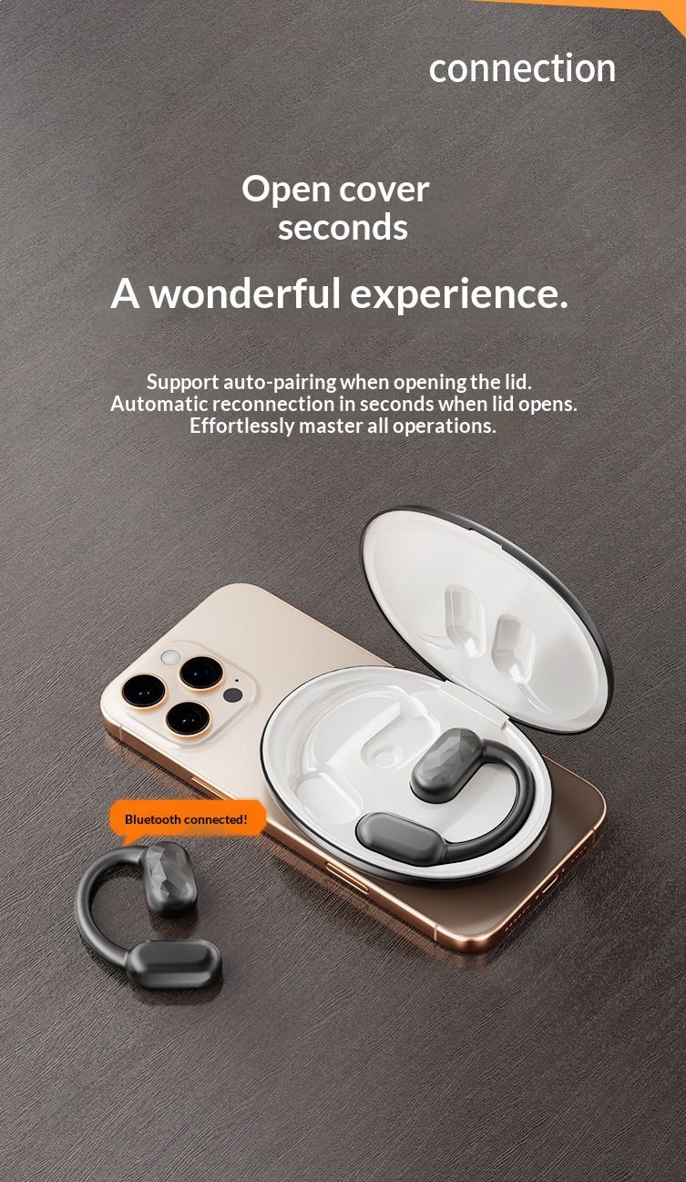 NeoGear New AI Translation OWS In-Ear Wireless Ear-Hook Open-Type Noise Cancelling Long Battery Life Bluetooth Earphones 144_voghion.com