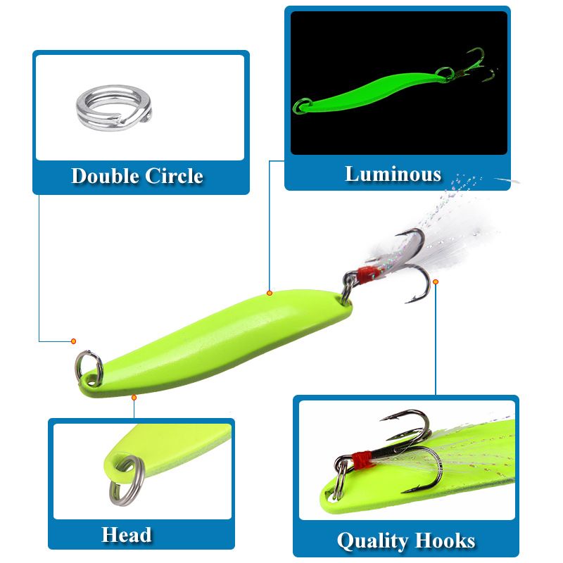 Luminous Willow Leaf Lure Sequins For Perch Bait 5g 7g 10g 13g Metal Bait Fishing Gear_voghion.com