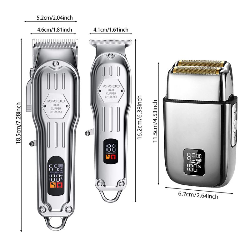 Rasoio elettrico e tagliacapelli per naso 3 in 1 - Tagliacapelli ricaricabile senza fili con lame lavabili e staccabili per la cura maschile_voghion.com