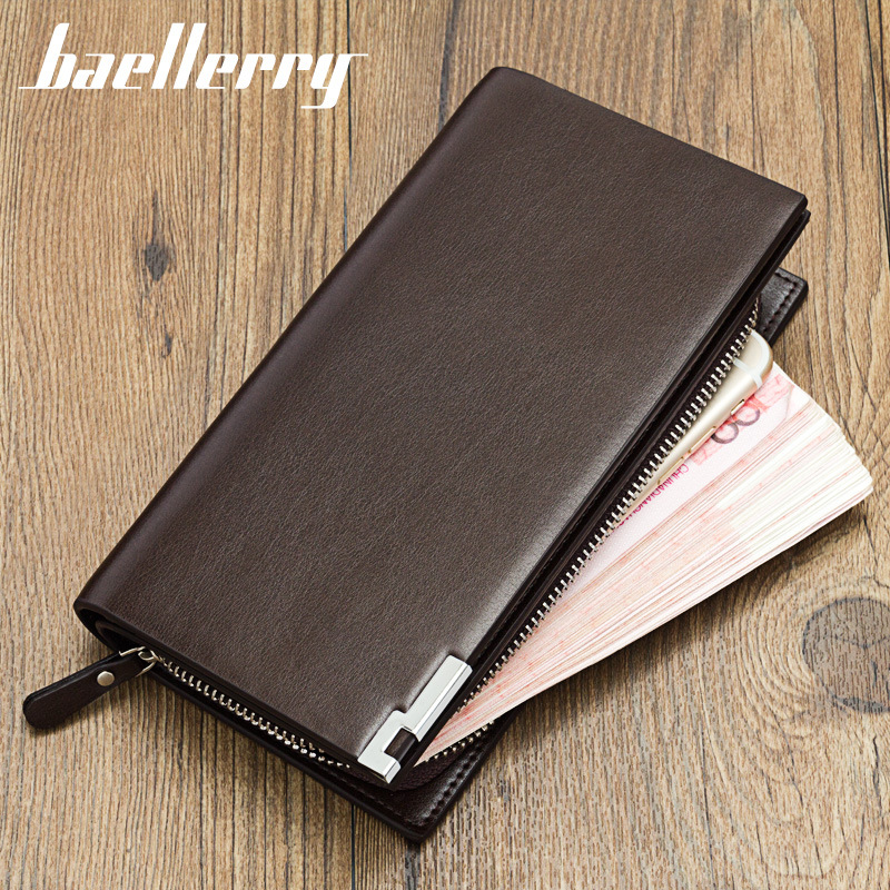 Baellerry Long Wallet Multi-Functional Zipper Clutch Bag Men's Handbag_voghion.com