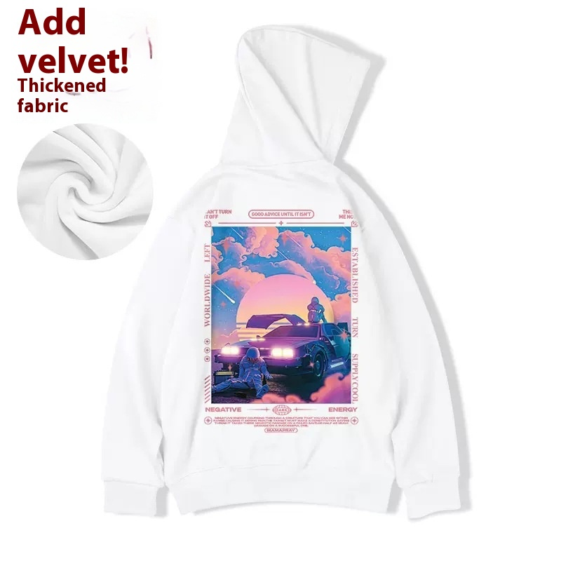 Autumn Winter New Velvet Sweater Instagram Hooded Brand Loose and Fat Plus Size Men's Trendy 8XL_voghion.com