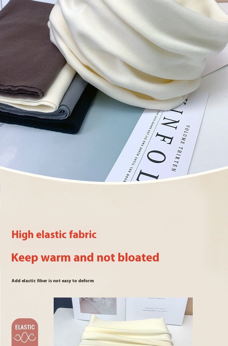 Wärmender, verdickter Bezug aus samtigem Plüsch, wärmender, winddichter Kälteschutz für den Nacken, einfarbiges Nackenband für Männer und Frauen für den Herbst_voghion.com