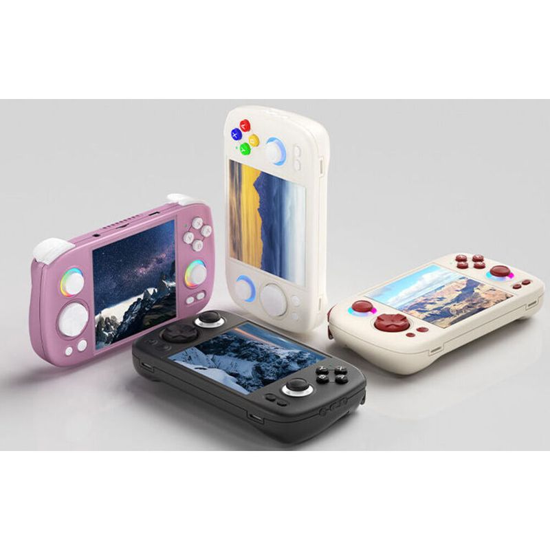 RG Cube Android 13 Connected To TV Square Screen Handheld Game Console 2024 Model With Controller And Ambient Light_voghion.com