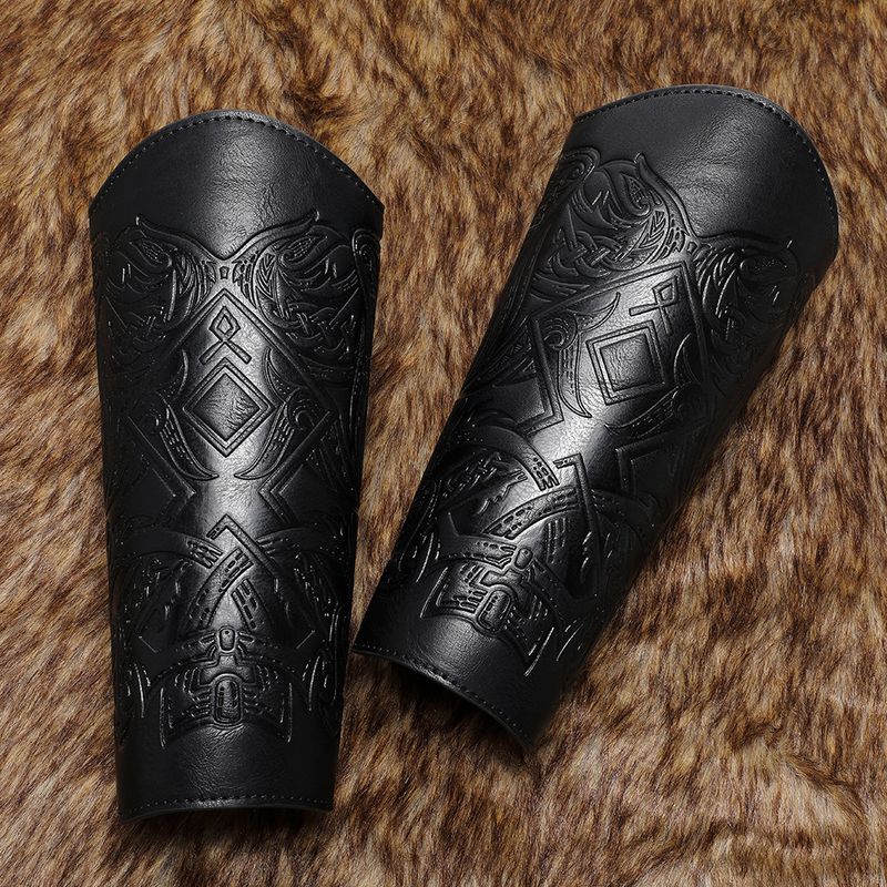 Pulseira Viking em relevo medieval renascentista para cosplay_voghion.com