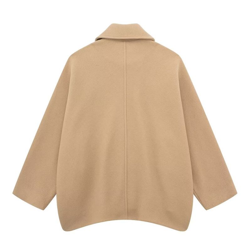 Cappotto corto e ampio in misto lana da donna ZA Style_voghion.com