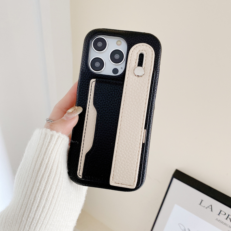 Mobile phone case pattern card wristband suitable for Apple 15 mobile phone case iPhone14pro max protective cover 13 foreign trade model_voghion.com