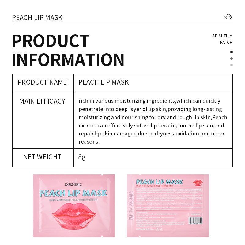 KORMESIC Soft Lips Original Peach Lip Mask 8g_voghion.com