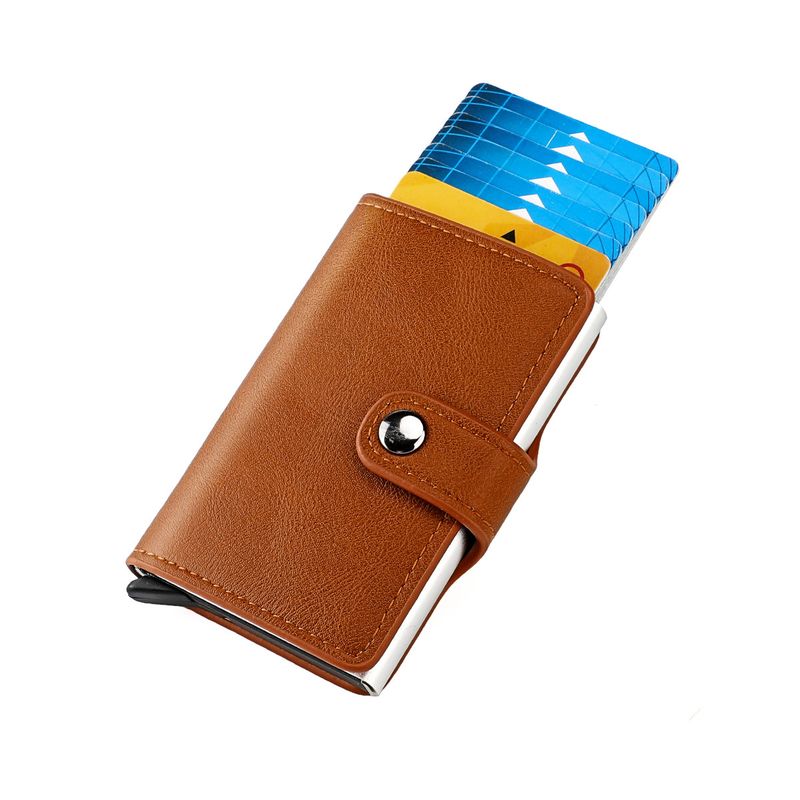 2022 Ny RFID antimagnetisk boks med aluminiumsskall som automatisk popper opp kortdeksel for menn og USD-klips_voghion.com