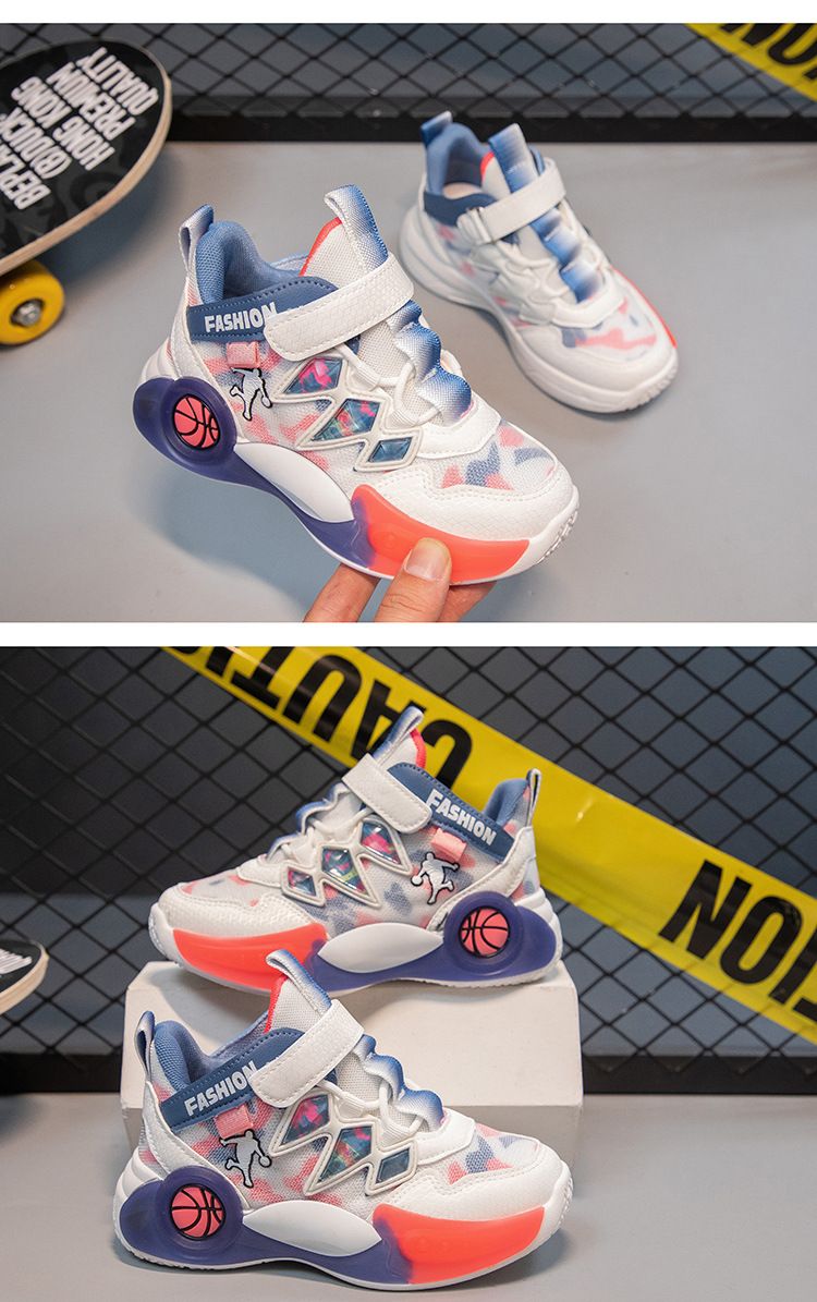 Mother&Kids Children's basketball shoes Boys and girls running shoes Fashion casual student children's shoes_voghion.com
