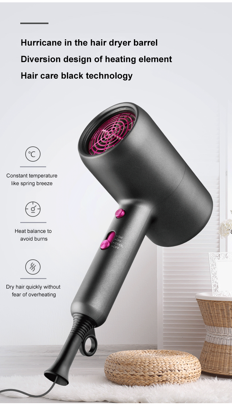 Goedkope Belen Populaire 1800W EU US Plug Salon Blow Sets Drie snelheden Elektrische droger Haarstylingtool_voghion.com